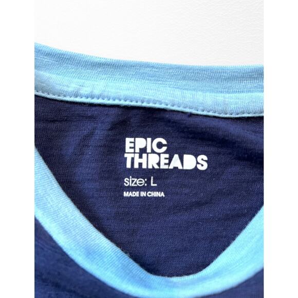 NEW Epic Threads Varsity Stripe Color Block Tee, Size 14/16 - Picture 3 of 5